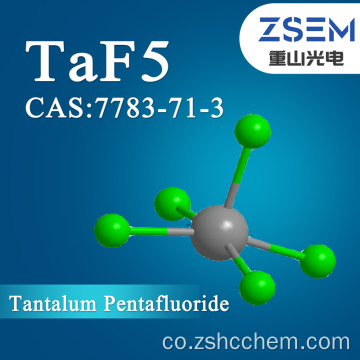 Pentafluoruru di Tantalu CAS: 7783-71-3 TaF5 99,9% 3N Materiale Cristale Chimicu Materiali di Processi Semiconduttori